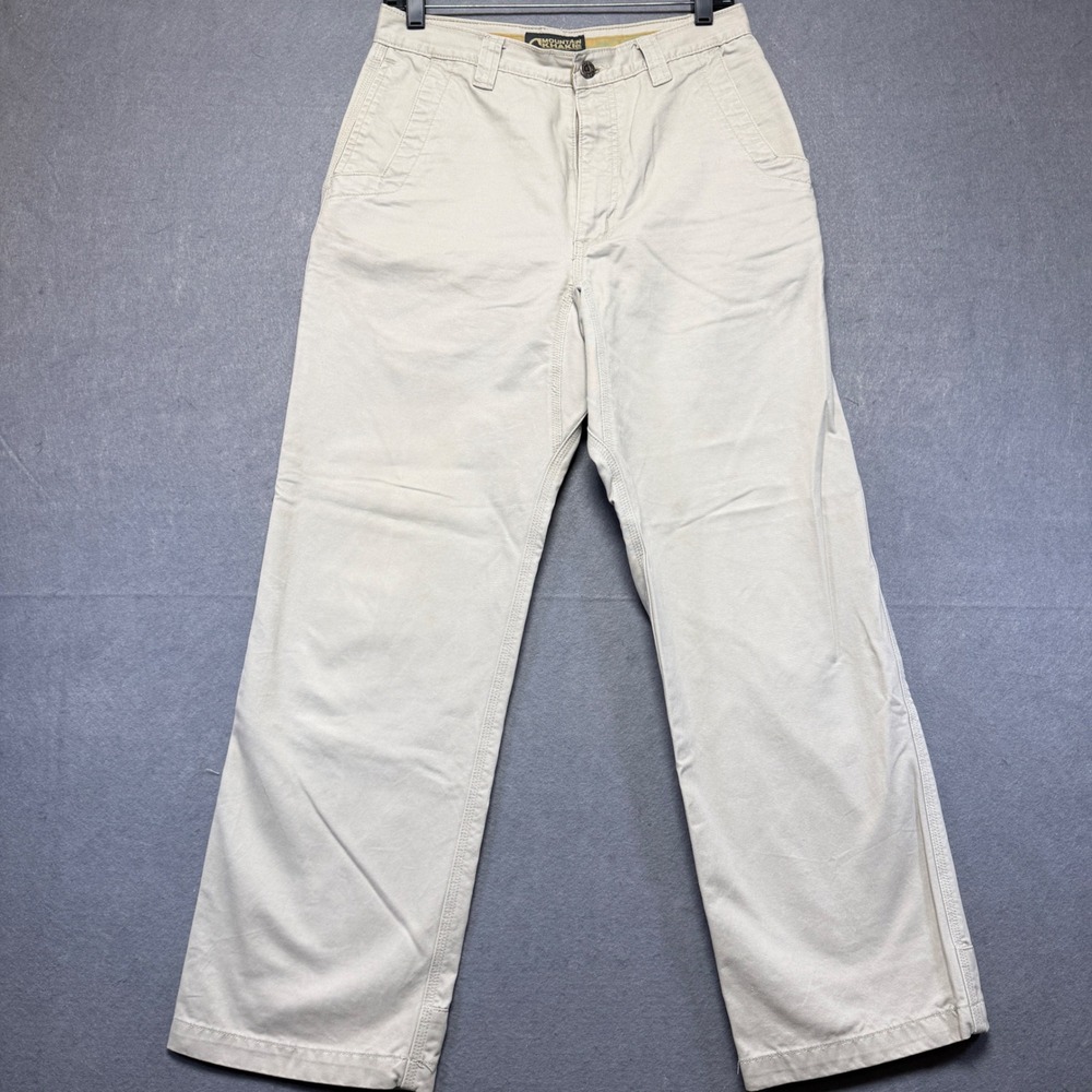 Mountain‎ Khakis Mens Teton Twill Pants Stone Khaki 30x30 Cotton Outdoor Rugged